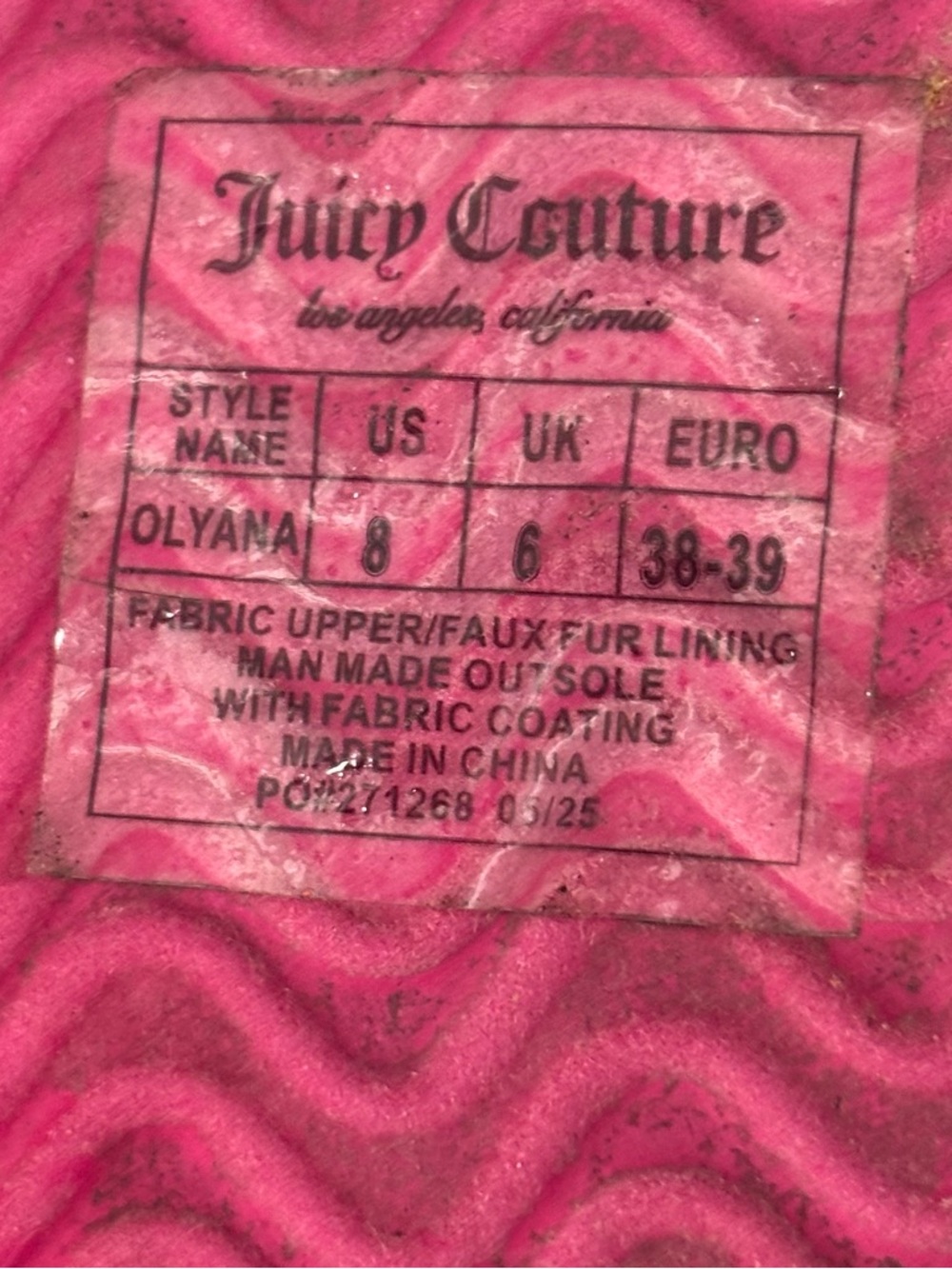 Juicy Couture Hot Pink Fuzzy Slip-On Mules - Picture 10 of 12
